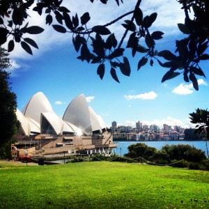 Sydney Opera House from the Botanic Gardens