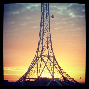 Arts Centre Melbourne spire at dawn